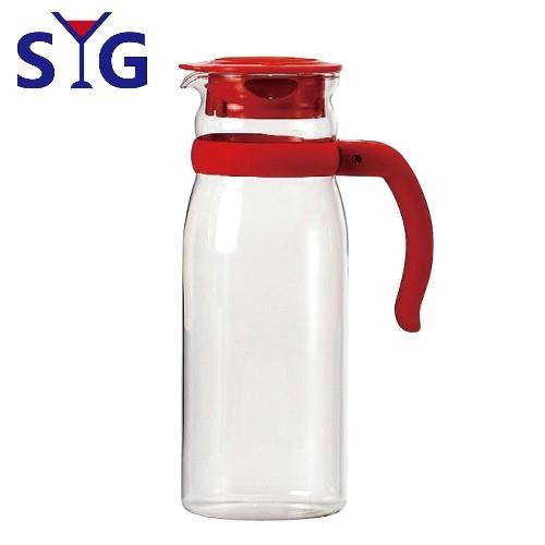 【SYG 台玻】精緻耐熱玻璃水壺BH1215-紅蓋