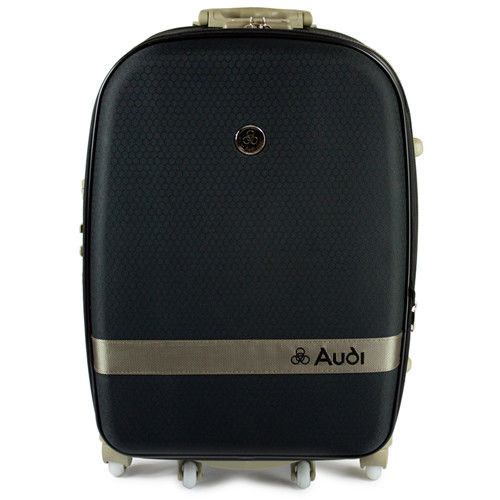 【Audi 奧迪】20吋新蜂巢格8輪360度~Audi行李箱旅行箱M-71520-黑