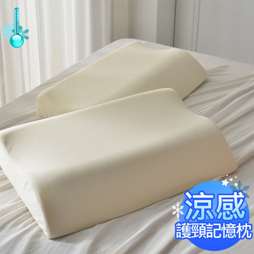 AmoreCasa 台灣製造 涼感護頸記憶枕1入