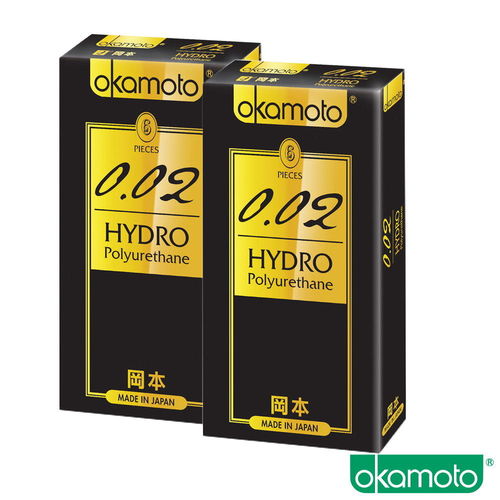 【岡本okamoto】002 Hydro水感勁薄 (6片裝/盒)x2盒