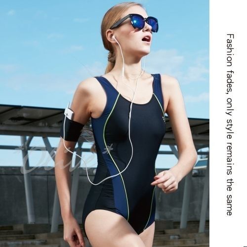 【沙麗品牌】排水線設計時尚三角連身泳裝NO.5101（現貨＋預購）