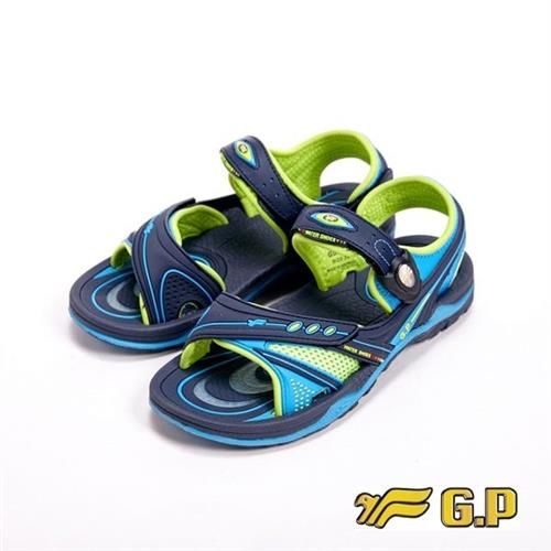 【G.P】快樂童鞋-舒適氣墊涼鞋童鞋-淺藍(另有桃紅)