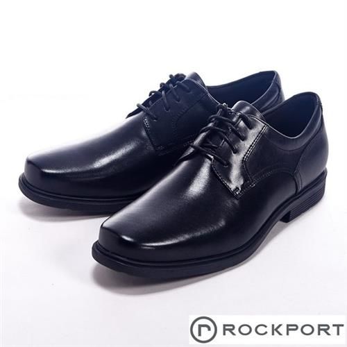 【Rockport】STYLE TIP都會雅仕系列四孔繫帶男皮鞋-黑