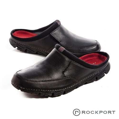 【Rockport】超輕量輕盈系列 直套柔軟休閒男鞋-黑