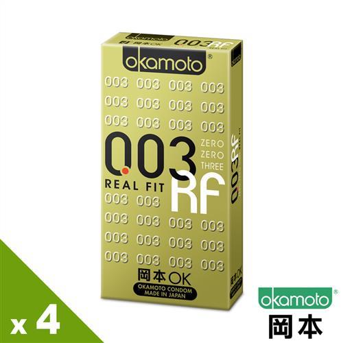 【岡本OK】003 RF極薄貼身保險套(6入X 4盒)-行動