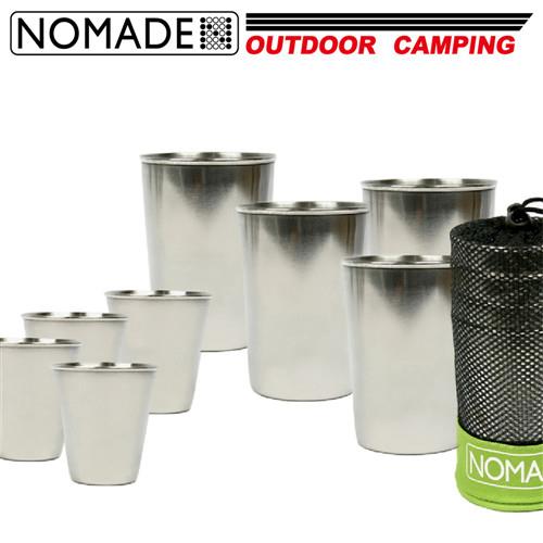 NOMADE 諾曼得戶外露營不鏽鋼杯8件組