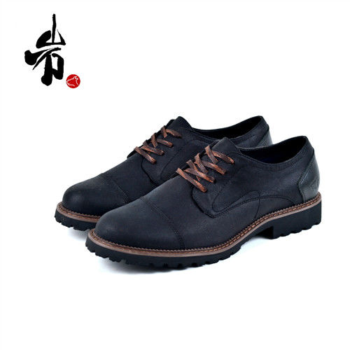 【Dogyball】AN005 - IWA 岩 都會學院系列 復古德比休閒鞋 黑色