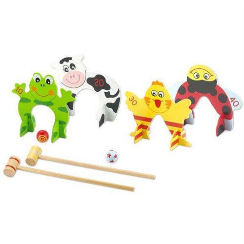 Classic world 德國經典木玩 客來喜 木製槌球遊戲 幼兒益智玩具