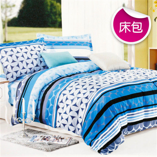 【R.Q.POLO】藍色天空 絲棉柔-單人床包枕套組(3.5X6.2尺)