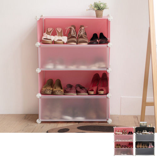 《舒適屋》魔術方塊4層鞋櫃/置物櫃/收納櫃(2色可選)