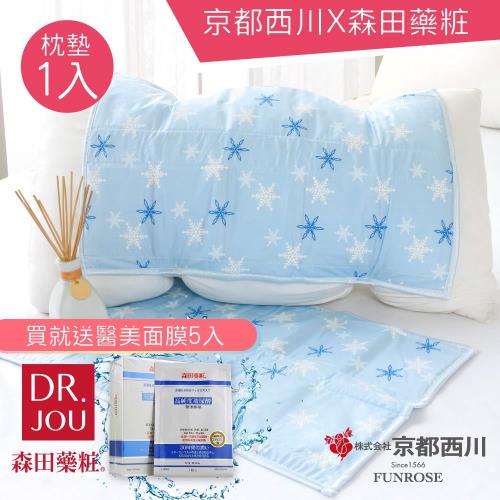 京都西川 日本熱銷 雪漾 枕型涼墊/酷涼墊/枕墊/Ice gel pad冷凝墊-35X50(1入)