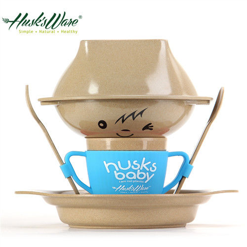 【美國Husk’s ware】稻殼天然無毒環保兒童餐具經典人偶款