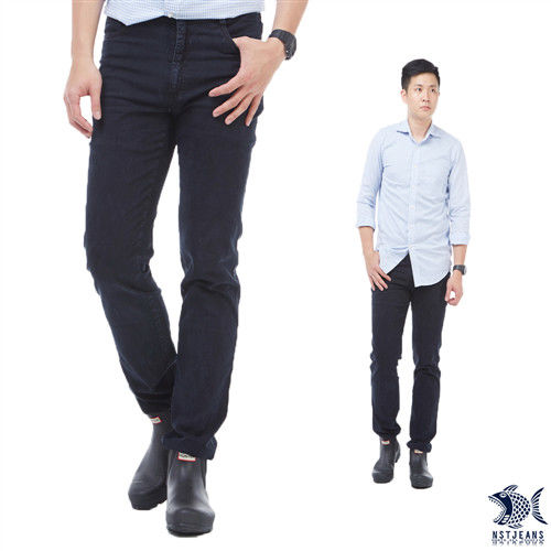 【NST Jeans】385(6869) MUJI質感暖男 夏季萊卡牛仔褲(中低腰窄版)