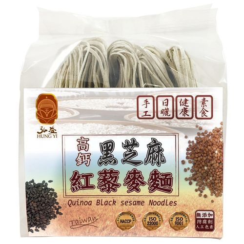 弘益-高鈣低卡黑芝麻紅藜麥麵(8包+調理包x4盒)