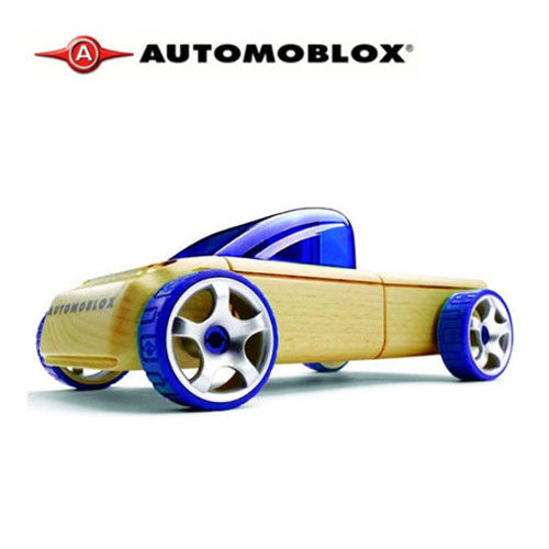 Automoblox德國原木變形車Mini-T9藍