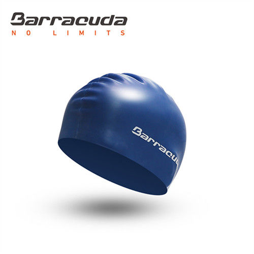 美國巴洛酷達Barracuda成人矽膠泳帽-深藍
