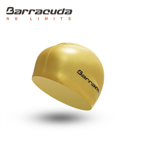 美國巴洛酷達Barracuda成人矽膠泳帽-金