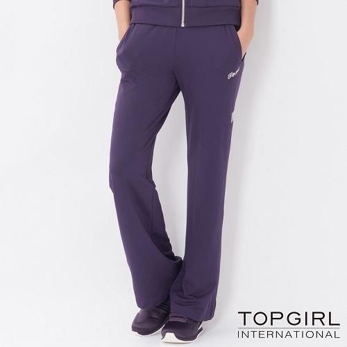  【TOP GIRL】銀河系女孩POLY針織長褲-女(深情紫)