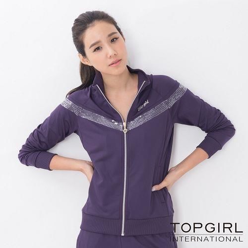  【TOP GIRL】銀河系女孩POLY針織外套-女(深情紫)