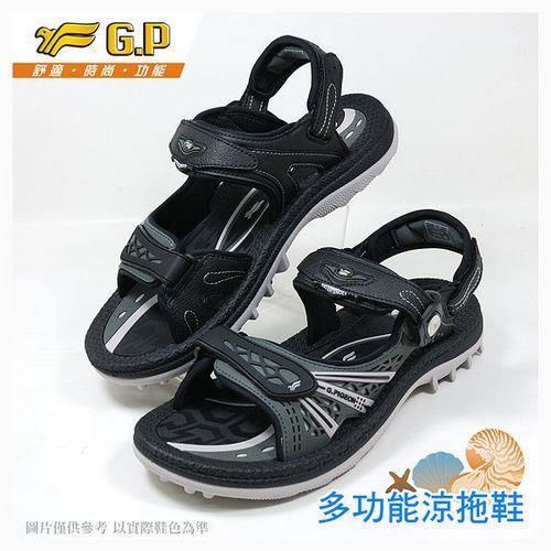 【G.P 時尚休閒兩用涼鞋】G6908-10 黑色 (SIZE:39-44 共三色)