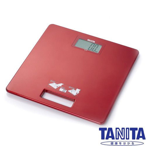 日本TANITA時尚超薄電子體重計HD357-潮流紅
