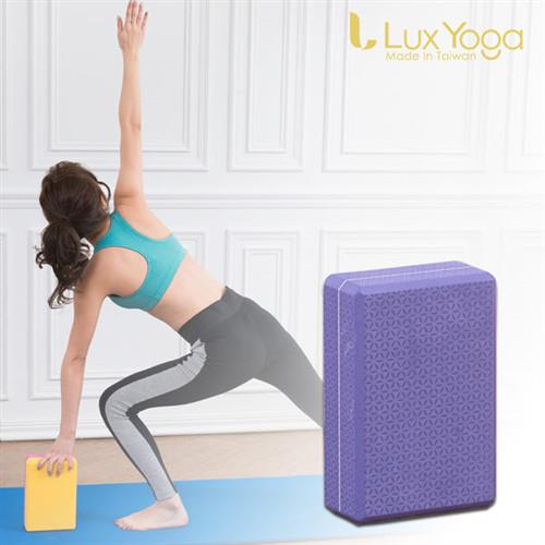 Lux Yoga 瑜珈磚-紫花紋50D EVA