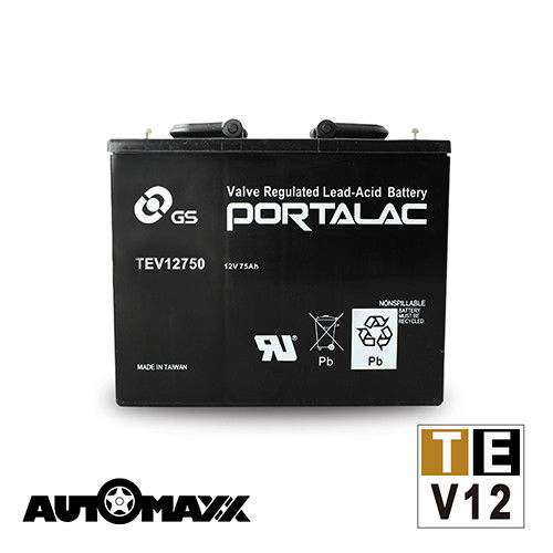 AutoMaxx ★ GS BATTERY 台灣杰士 TE-V12 12V 75Ah 免保養深循環電池/電瓶