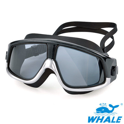 TRANSTAR 泳鏡WHALE系-大眼罩-抗UV快扣防霧純矽膠-6100