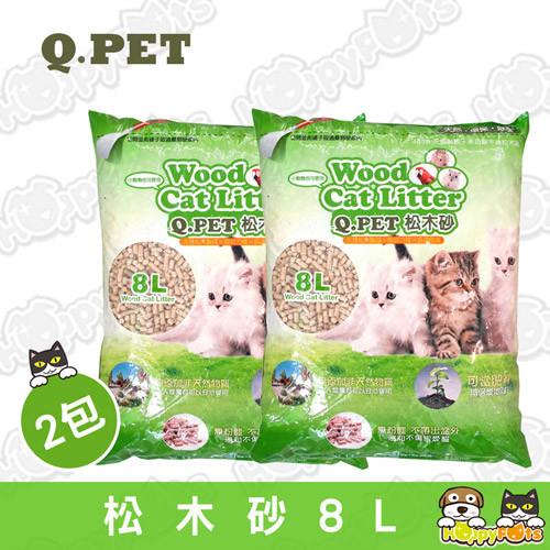【Q PET】環保松木砂-8L(2包)