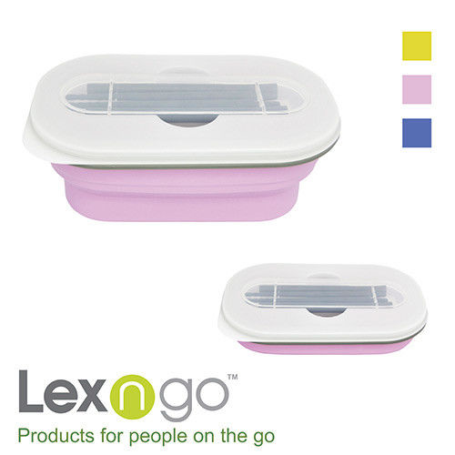 Lexngo可折疊餐盒筷子組-2入組