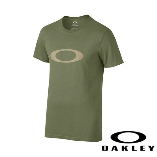 【Oakley 】奧克利 限量經典 HUGE LOGO 舒適柔軟短袖T恤 455328-79B (墨綠)