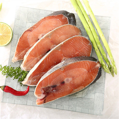 【八方行】㊣鮭魚腹排輪切10片組(600g/10片/包)