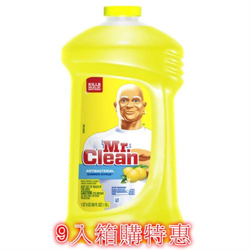 【美國 Mr.Clean】多功能萬用清潔劑--檸檬香味(40oz/1.18L)*9/箱購