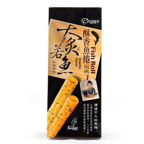 【大田海洋】大炙若魚-芝麻酥香魚捲3盒(52g/盒)