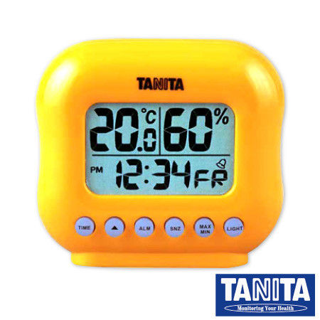 【TANITA】電子式溫溼度計(mini款)-橘色