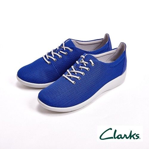 【Clarks】輕量級 極輕便透氣運動鞋 女鞋-藍(另有桃)