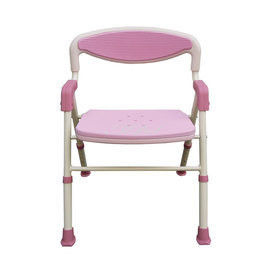 【海夫健康生活館】可折疊EVA坐墊有靠背洗澡椅 (粉紅)