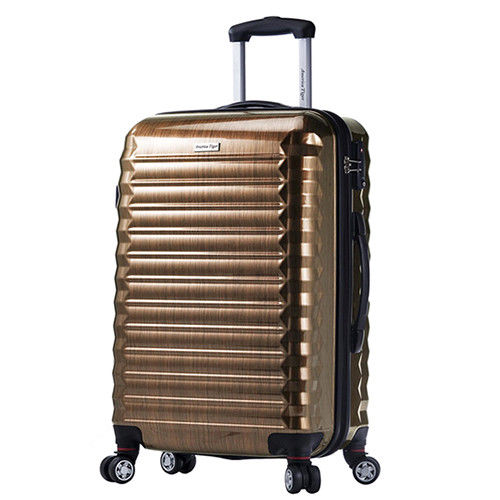 America Tiger 金色髮絲紋24吋PC+ABS行李箱