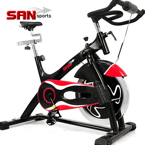 【SAN SPORTS】黑爵士23KG飛輪健身車