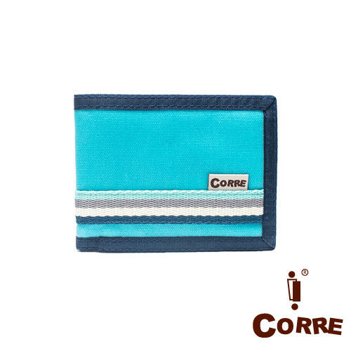 CORRE - 自我風格MIT海洋系對折扣式短夾-共3色