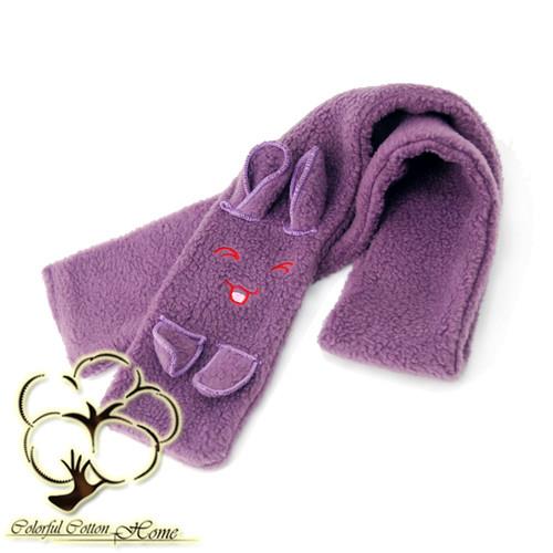 采棉居寢飾文化館 紫色兔子圍巾