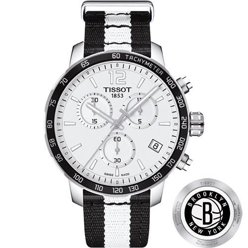 TISSOT天梭XNBA籃網隊計時特別版腕錶-42mmT0954171703711