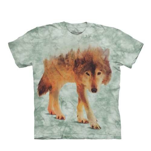 【摩達客】(預購)美國進口The Mountain 狼來了 純棉環保短袖T恤