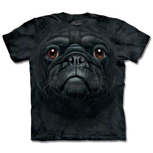 『摩達客』(預購)美國進口The Mountain 黑巴哥犬臉 T恤