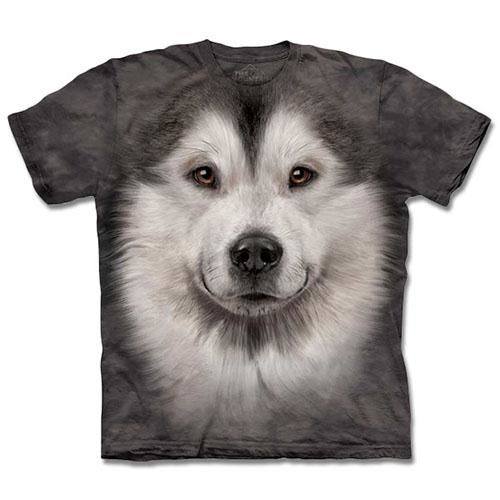 『摩達客』(預購)美國進口【The Mountain】哈士奇雪橇犬臉T恤