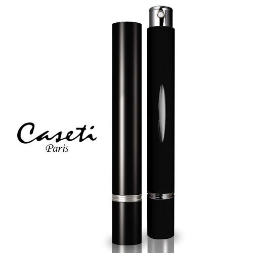法國巴黎Caseti 香水瓶-黑色 - 法國原廠 時尚輕便 鑲嵌SWAROVSKI水鑽 