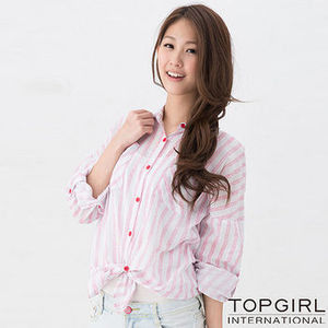  TOP GIRL 舒適寬版造型襯衫-二款四色