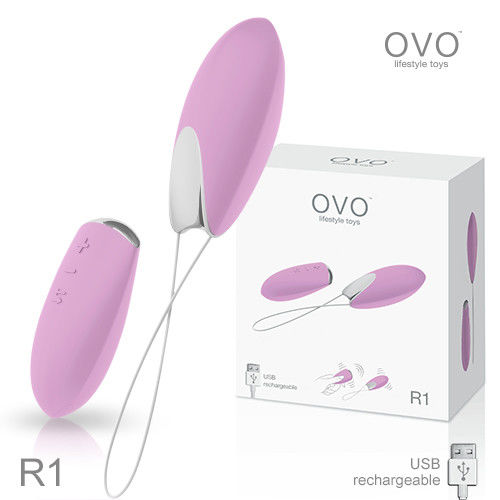 德國OVO R1 樂佩 7段變頻 多功能 陰蒂刺激無線遙控跳蛋 充電式 粉