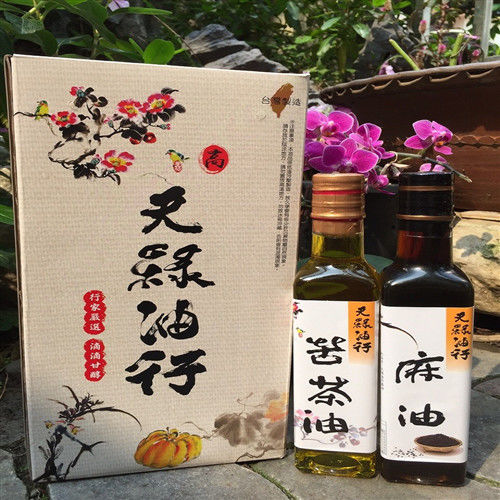 天綠 苦茶油+麻油禮盒(250ml各1)
