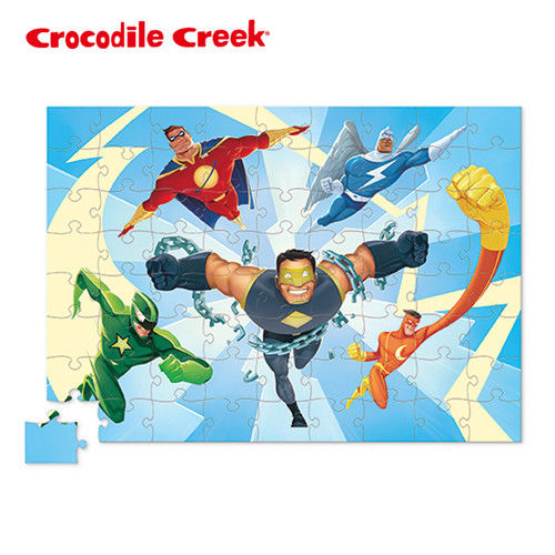 【美國Crocodile Creek】遊樂學習拼圖系列-英雄世界